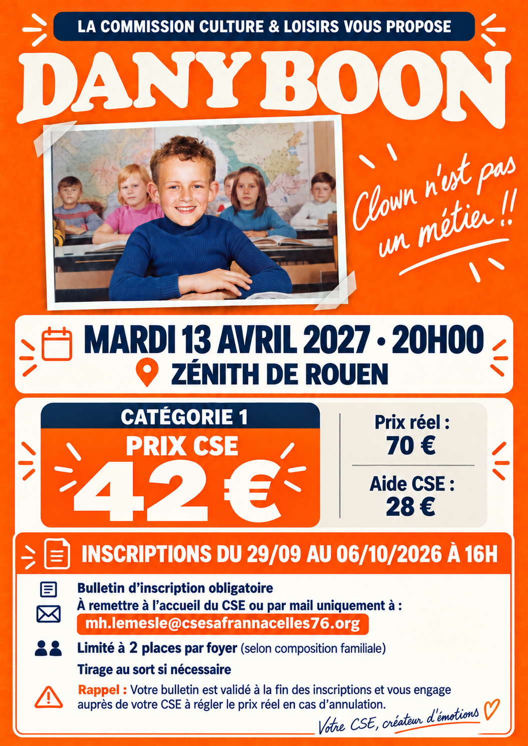 DANY BOON Affiche A4 V2