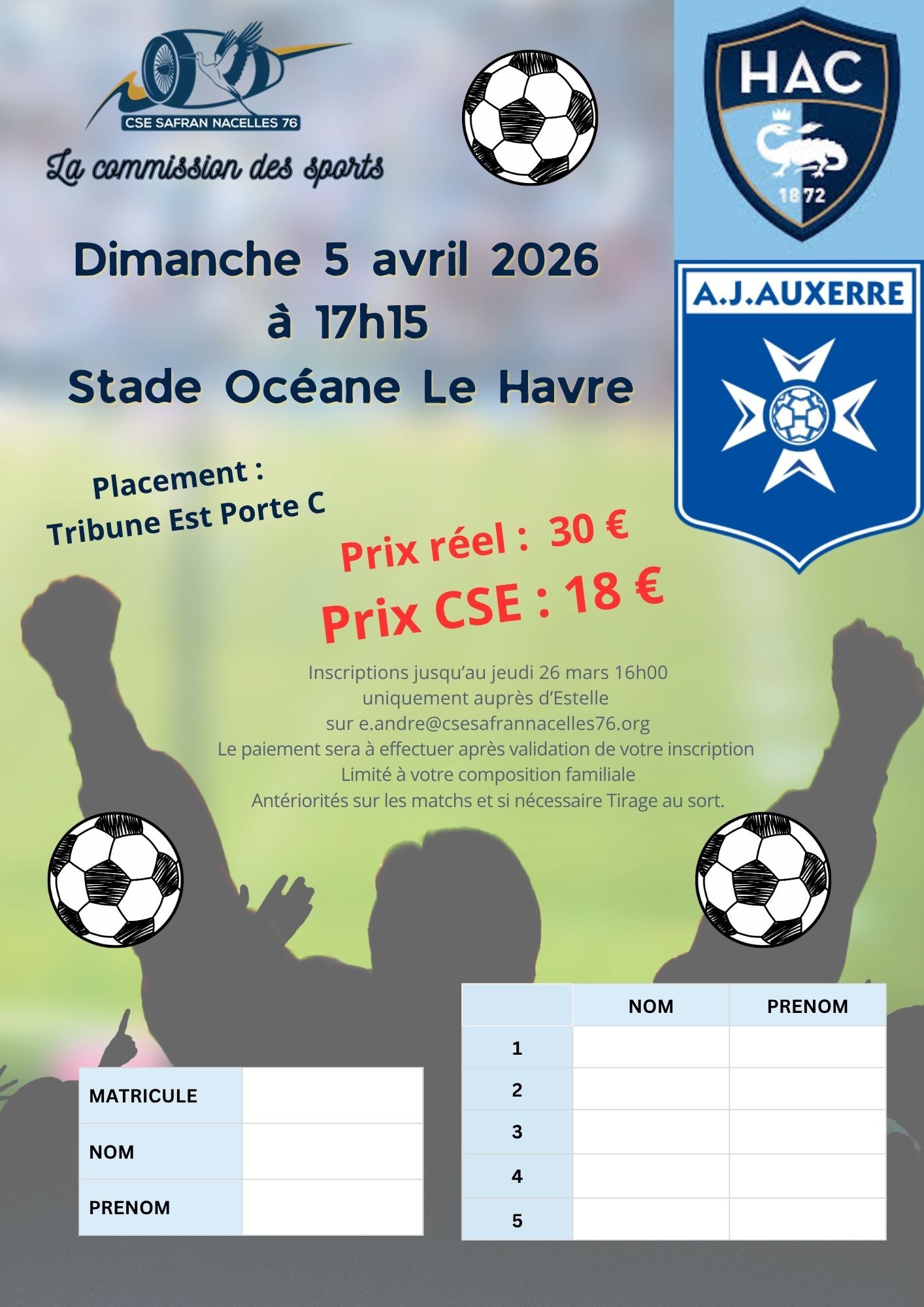 HAC AUXERRE Avril 2026
