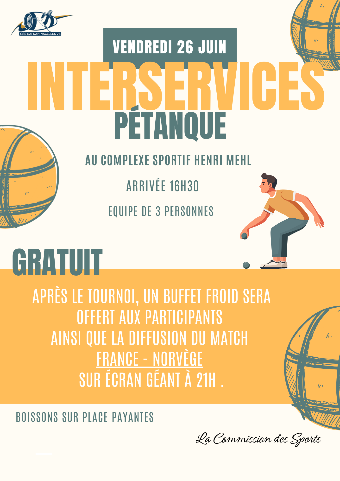 Interservices pétanque