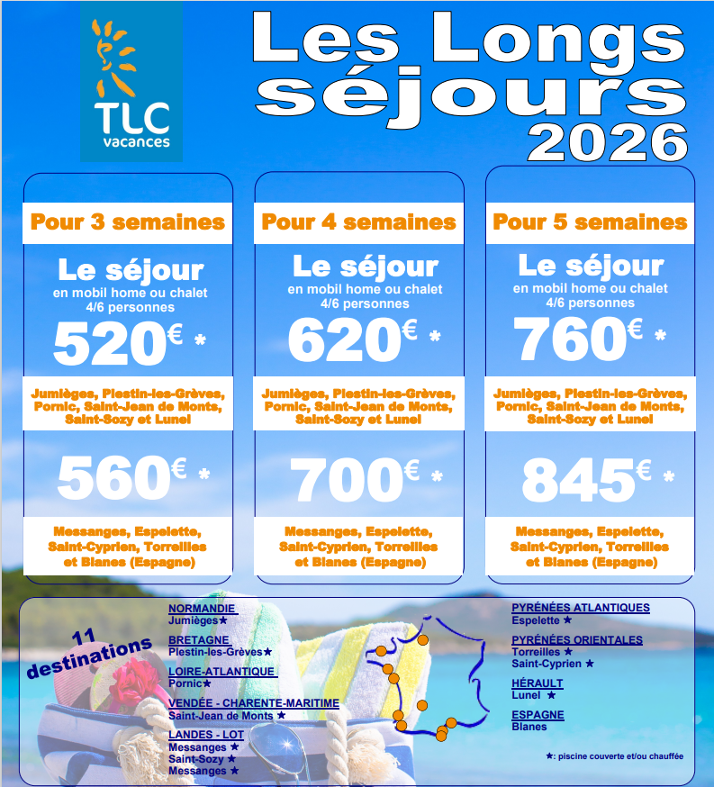 longs sejours 2026