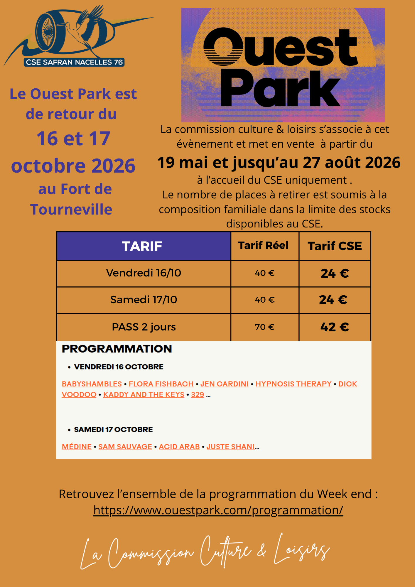 OUEST PARK 2026