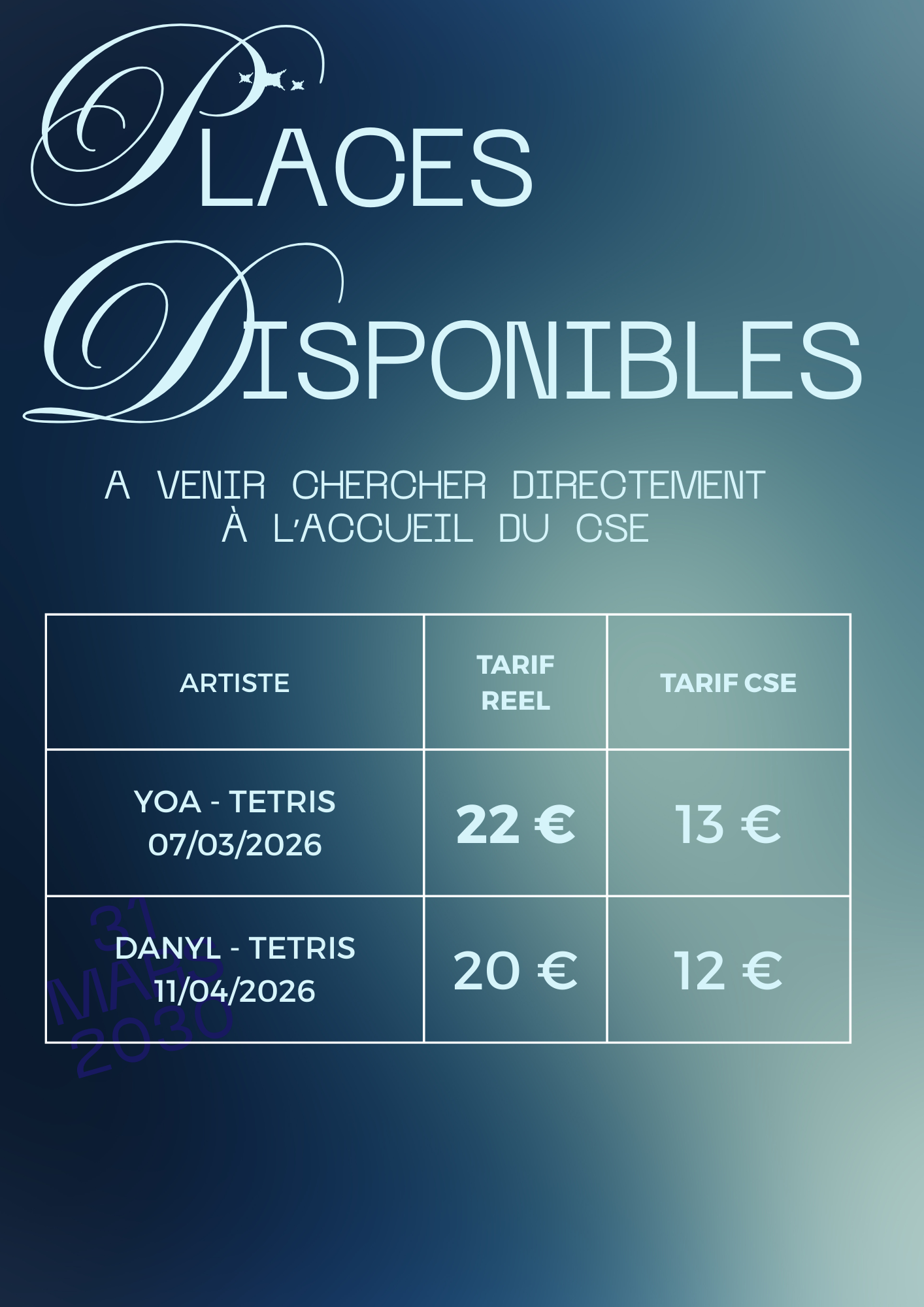 PLACES DISPONIBLES AU CSE (4)