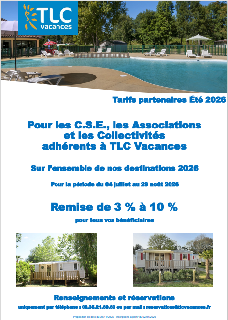 tarifs partenaires ete 2026