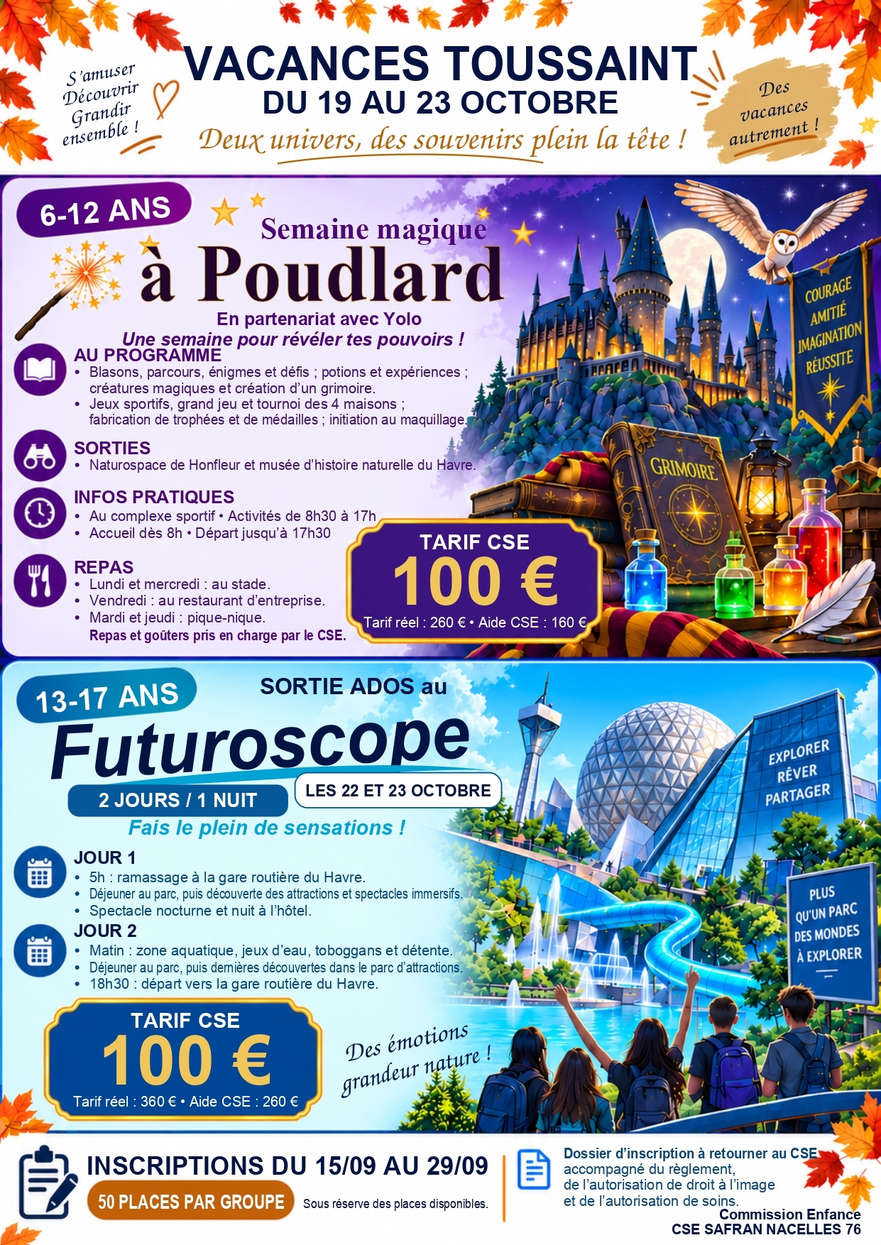 VISUEL VACANCES TOUSSAINT 2026 STAGE POUDLARD ET SORTIE ADOS FUTUROSCOPE_page-0001